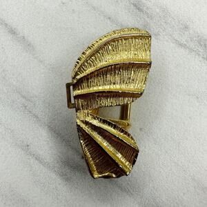 Vintage Butterfly Wing Gold Tone Belt Buckle Piece